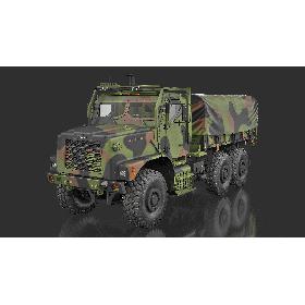 Cargo Truck OshKosh MTVR MK23 with Tent model
